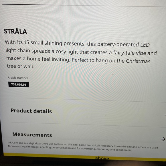 NWT IKEA 2 Sets of “Strala” battery powered string LED lights - Picture 11 of 12